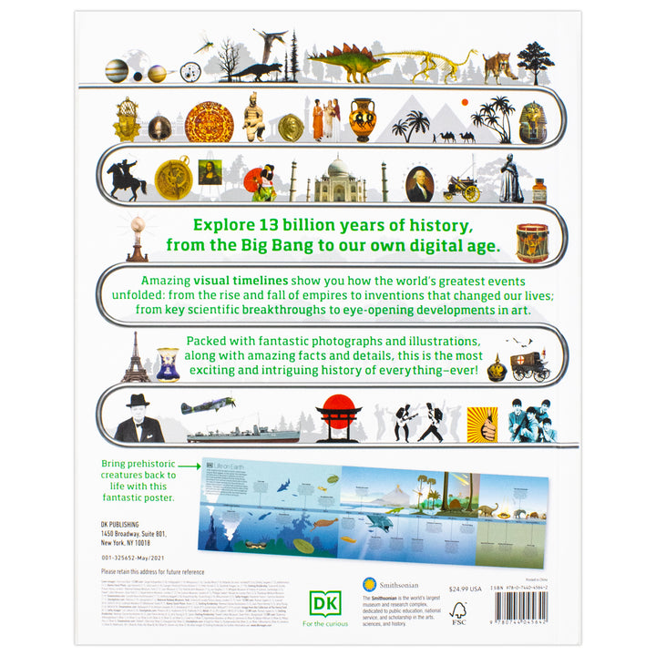 Timelines of Everything: From woolly mammoths to world wars | Hardback Book (DK Children's Timelines)