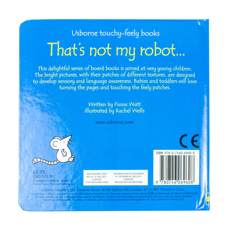 Thats Not My Robot (Touchy-Feely Board Books)
