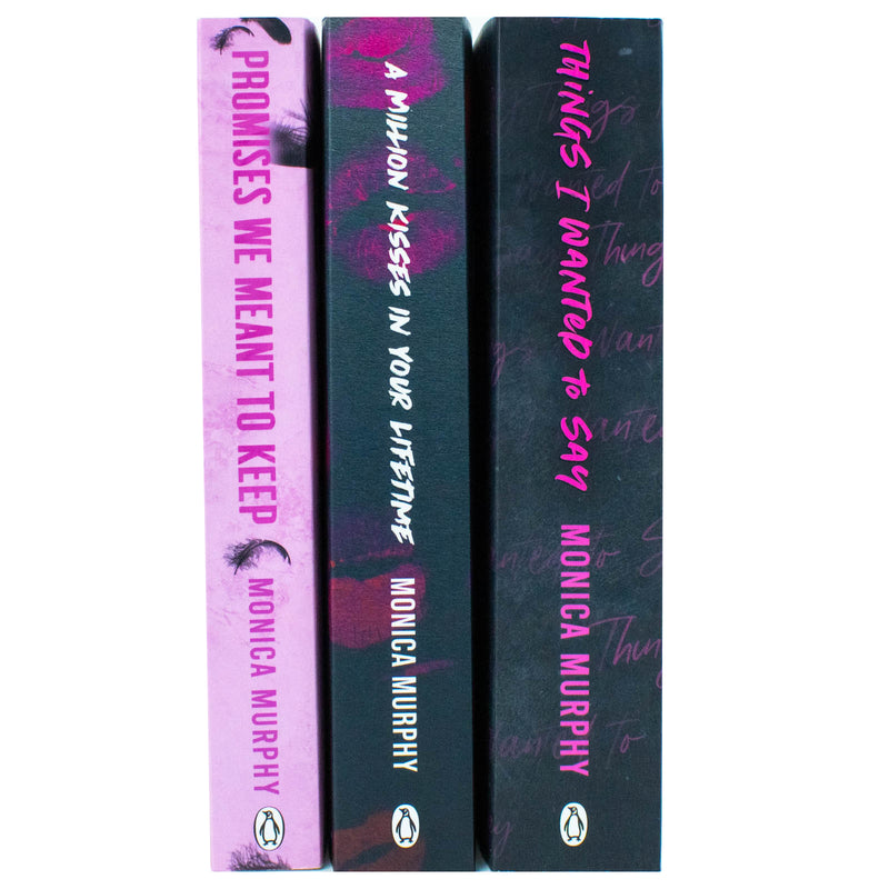 Lancaster Prep Series 3 Books Collection By Monica Murphy (Things I Wanted To Say, A Million Kisses In Your Lifetime & Promises We Meant To Keep)