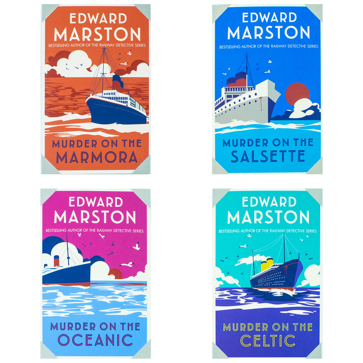 Edward Marston 4 Book Collection - Murder on the Oceanic, Celtic, Marmora, Salsette (12+ years) for Mystery Lovers