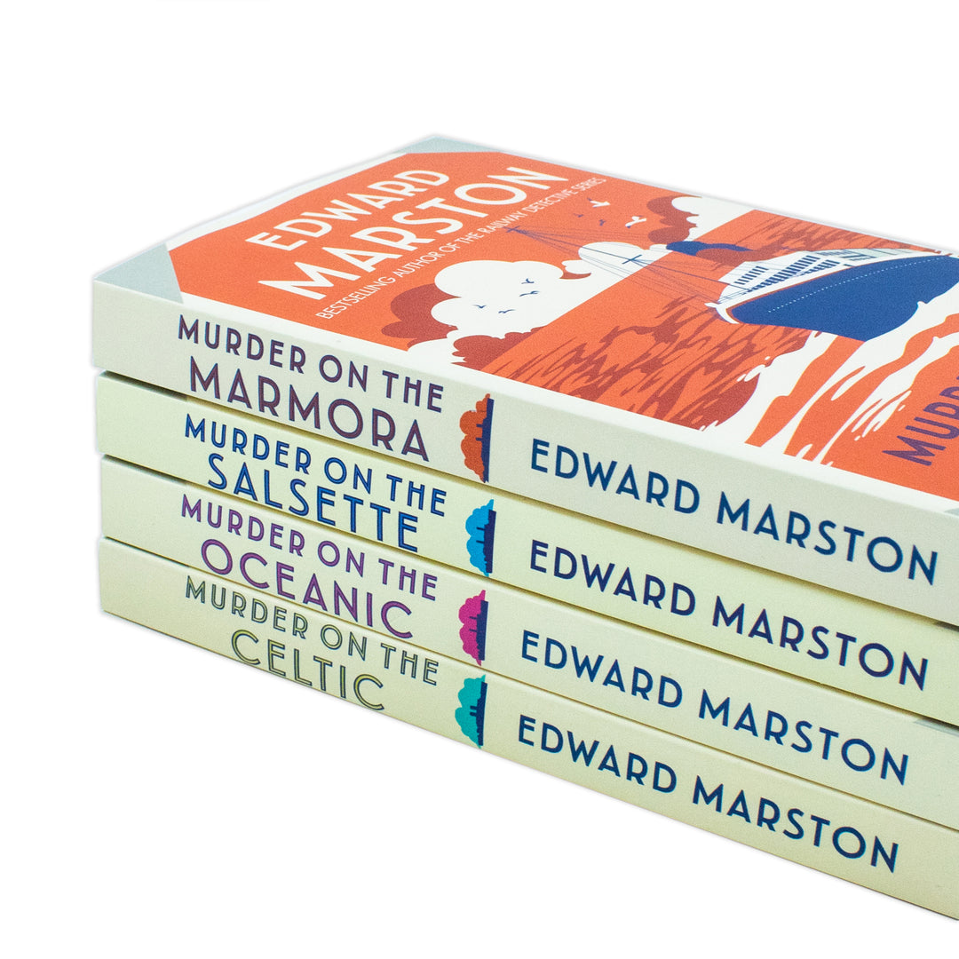 Edward Marston 4 Book Collection - Murder on the Oceanic, Celtic, Marmora, Salsette (12+ years) for Mystery Lovers