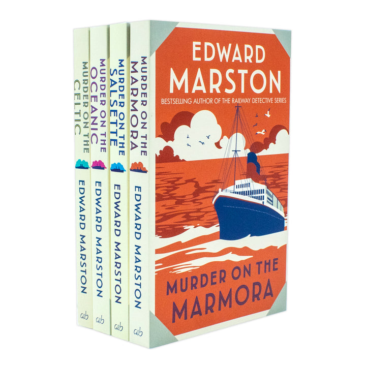 Edward Marston 4 Book Collection - Murder on the Oceanic, Celtic, Marmora, Salsette (12+ years) for Mystery Lovers