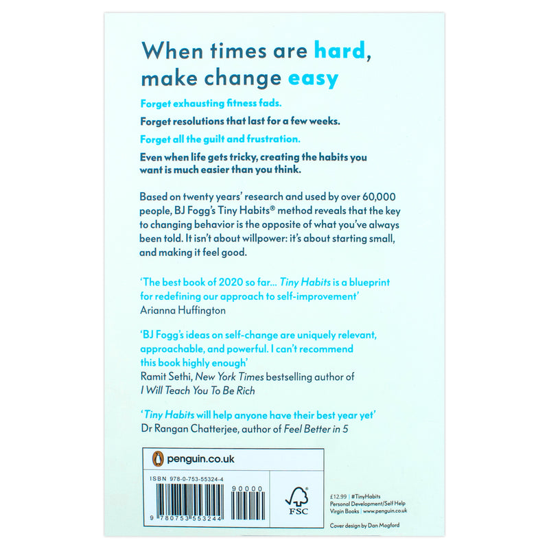 Tiny Habits Book: Why Starting Small Makes Lasting Change Easy – The Fogg Method for Better Habits, Self-Improvement, Success, Motivation & Wellness