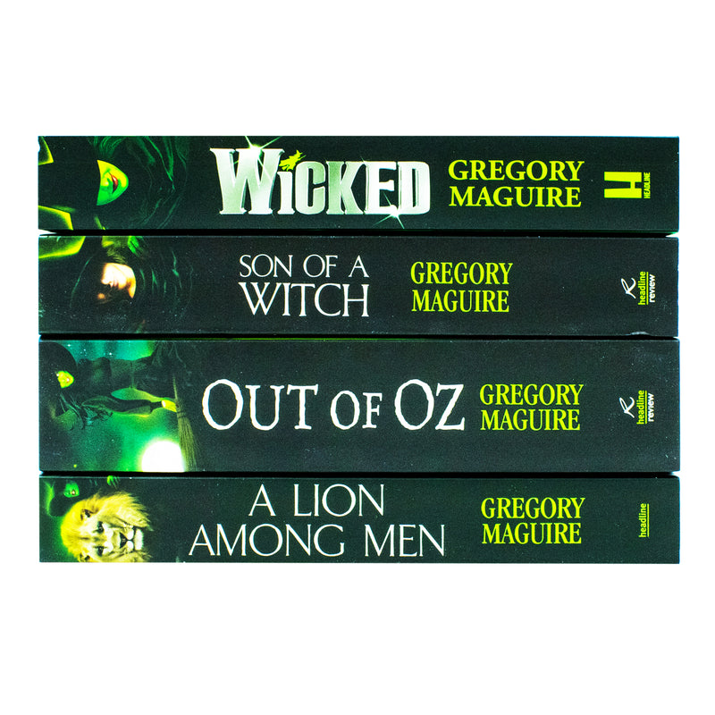 Wicked Years Glinda Series 4 Paperback Book Collection by Gregory Maguire: Wicked, Son of a Witch, A Lion Among Men, & Out of Oz!