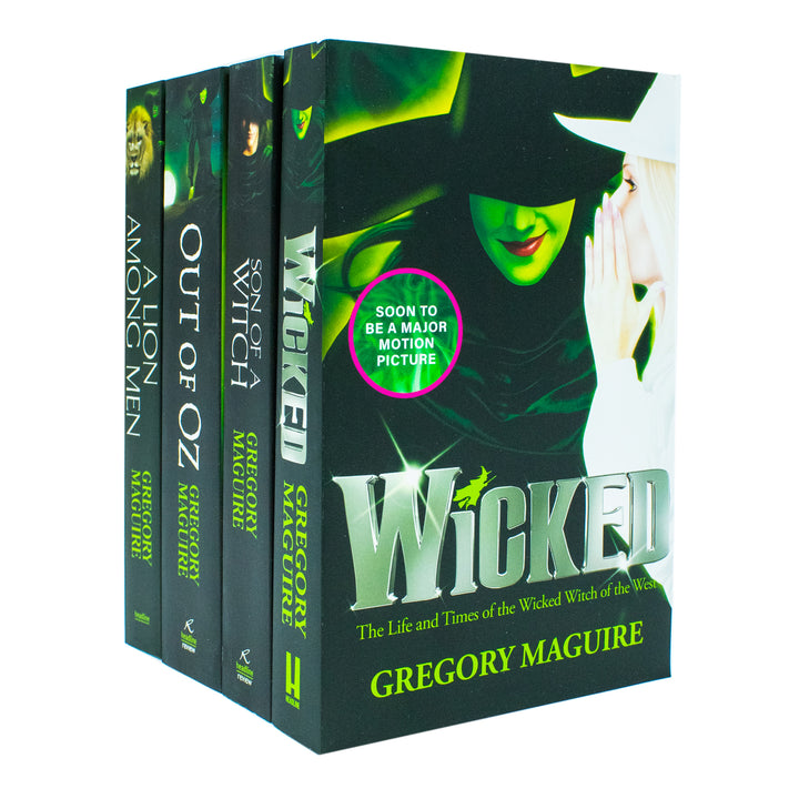 Wicked Years Glinda Series 4 Book Collection by Gregory Maguire – Wicked,Son of a Witch, A Lion Among Men & Out of Oz | Wizard of Oz Fantasy Books Set
