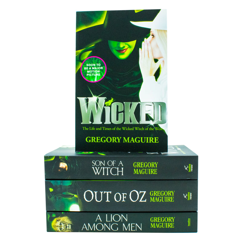 Wicked Years Glinda Series 4 Paperback Book Collection by Gregory Maguire: Wicked, Son of a Witch, A Lion Among Men, & Out of Oz!