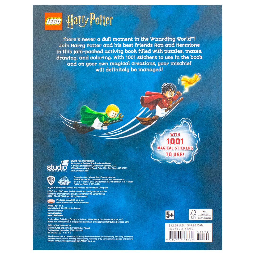 LEGO Harry Potter: Mischief Managed! | 1001 Stickers Activity Book By Ameet Publishing (Paperback)