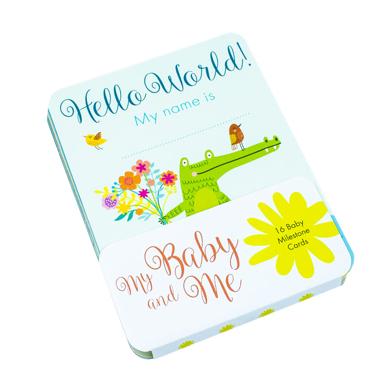 My Baby and Me 3 Books Baby Album Gift Box Set With 16 Milestone Cards