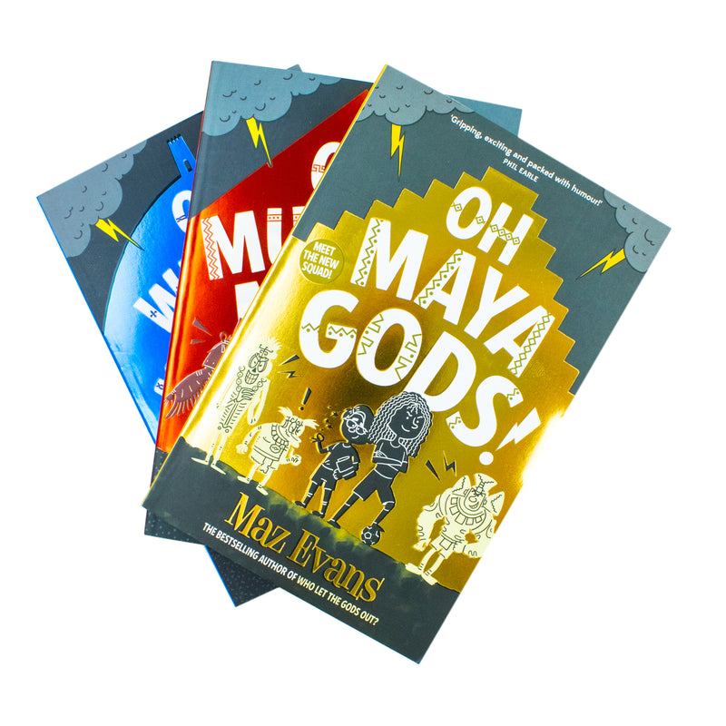 The Gods Squad Collection by Maz Evans | Children's Fiction Book Set with Adventure, Humor, Fantasy, Gods & Knights | Fun Series for Young Readers