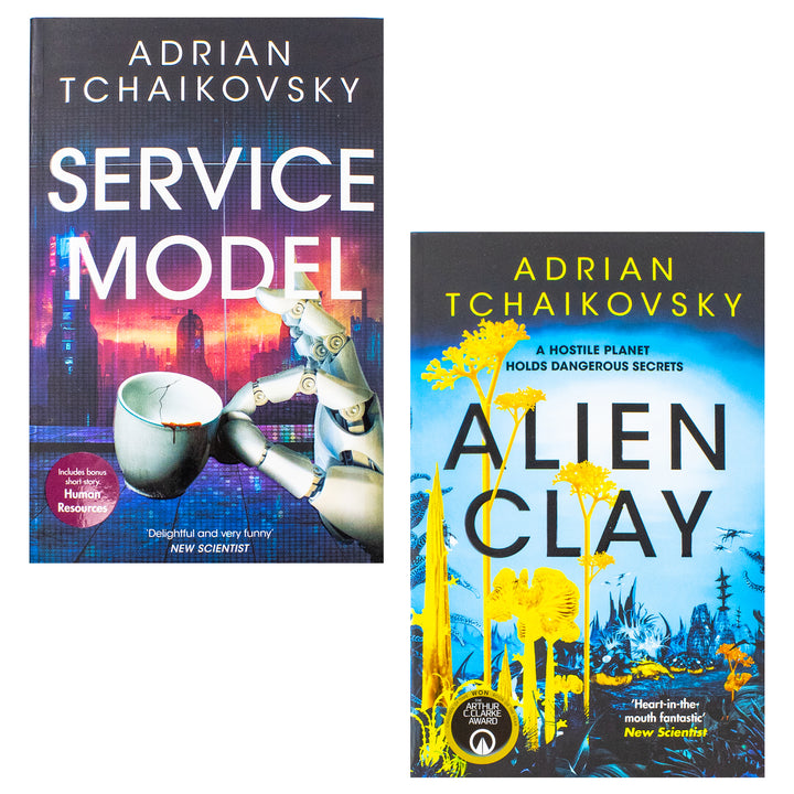Adrian Tchaikovsky 2 Books Collection Set (Service Model, Alien Clay) | Paperback