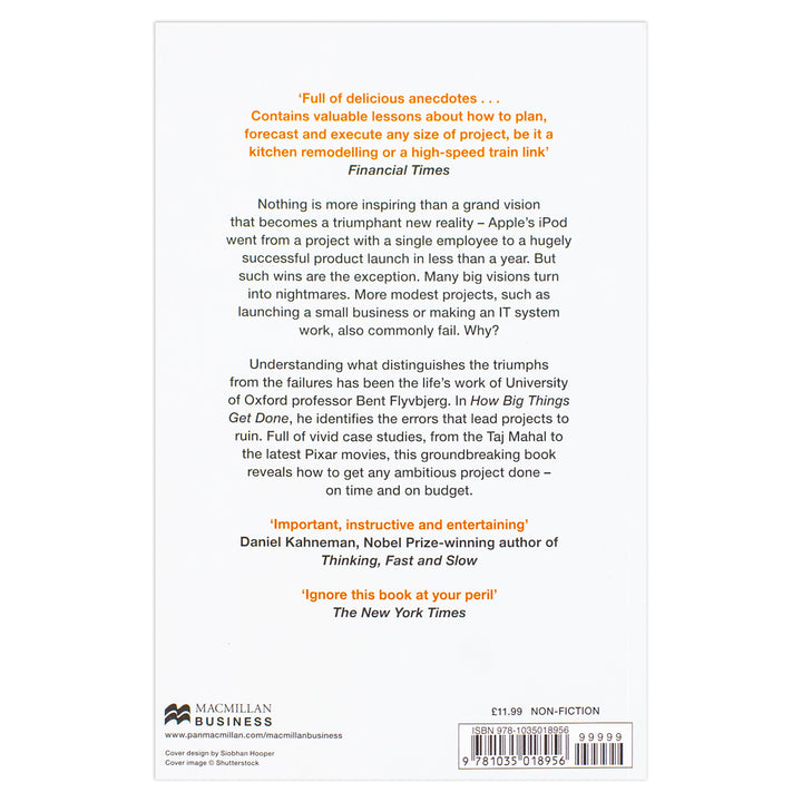 How Big Things Get Done Book - Project Management Success Factors Explained By Professor Bent Flyvbjerg and Dan Gardner