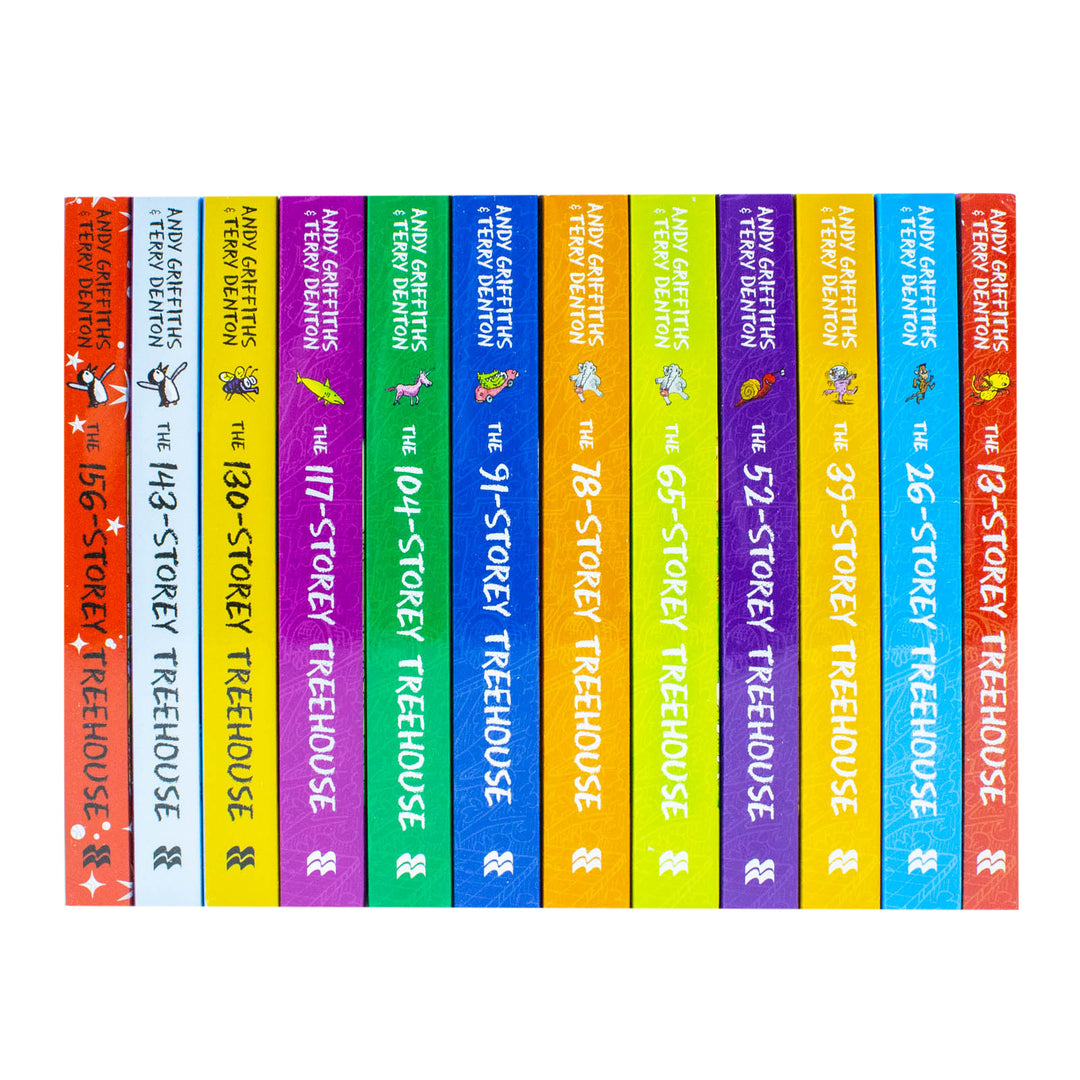 Andy Griffiths The Treehouse Collection – 12-Book Set | Fun & Hilarious Kids' Adventure Series – Includes 156-Storey, 143-Storey, 130-Storey & More!