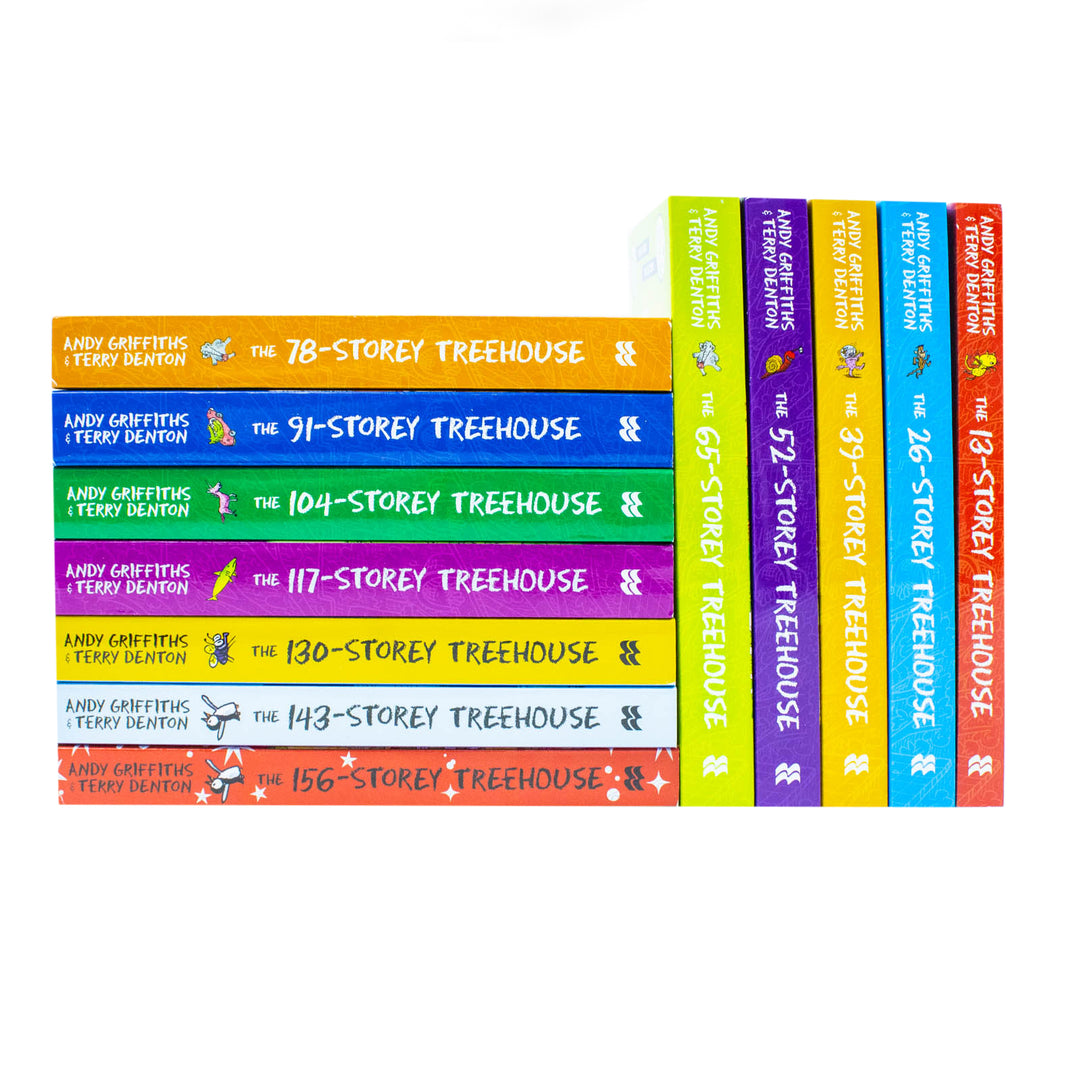 Andy Griffiths The Treehouse Collection – 12-Book Set | Fun & Hilarious Kids' Adventure Series – Includes 156-Storey, 143-Storey, 130-Storey & More!