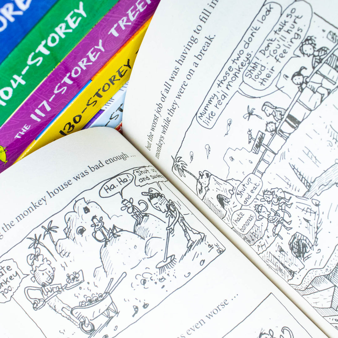 Andy Griffiths The Treehouse Collection – 12-Book Set | Fun & Hilarious Kids' Adventure Series – Includes 156-Storey, 143-Storey, 130-Storey & More!