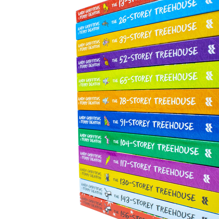 Andy Griffiths The Treehouse Collection – 12-Book Set | Fun & Hilarious Kids' Adventure Series – Includes 156-Storey, 143-Storey, 130-Storey & More!