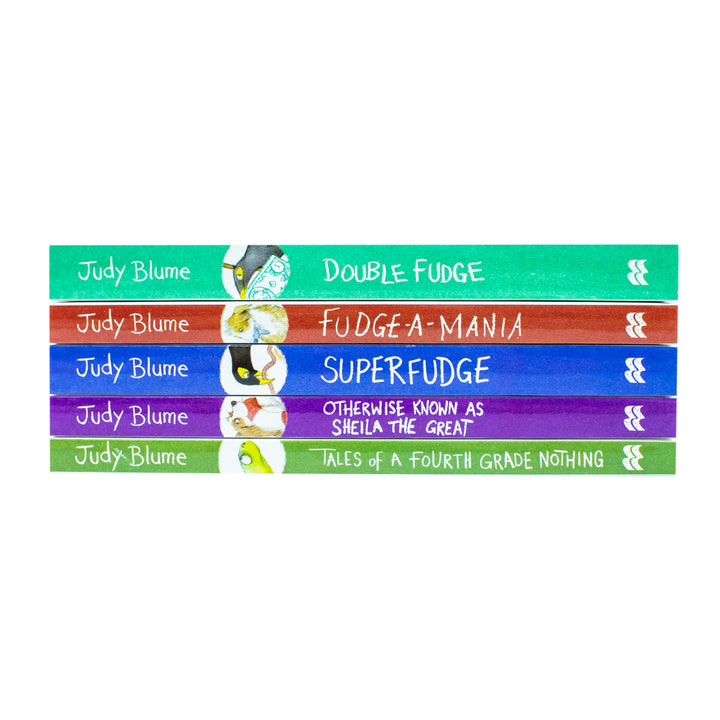 Judy Blume Fudge Series Collection 5 Books Set – Classic Kids Book Bundle (Double Fudge, Tales of a Fourth Grade Nothing, Superfudge & More)