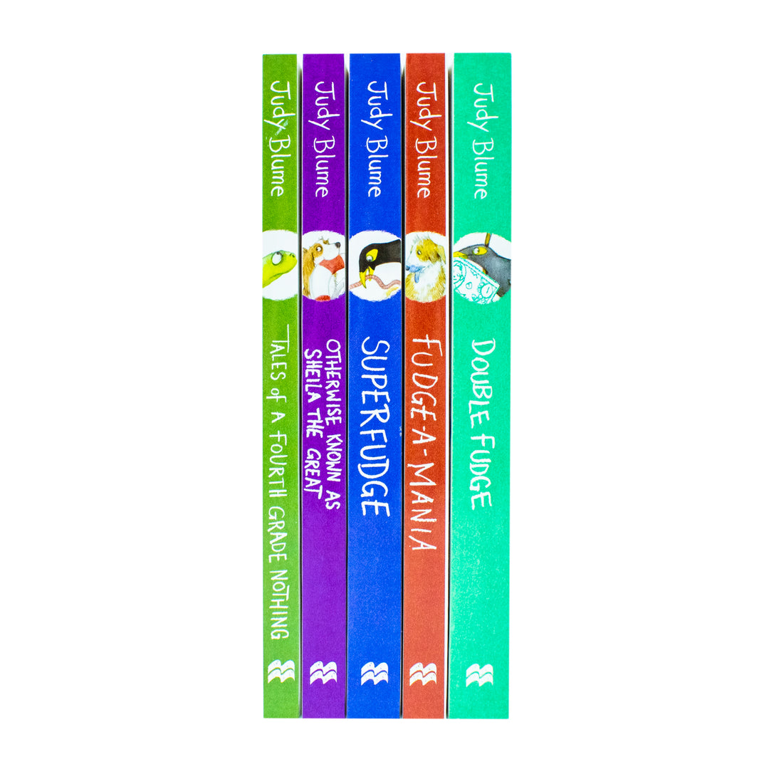 Judy Blume Fudge Series Collection 5 Books Set – Classic Kids Book Bundle (Double Fudge, Tales of a Fourth Grade Nothing, Superfudge & More)