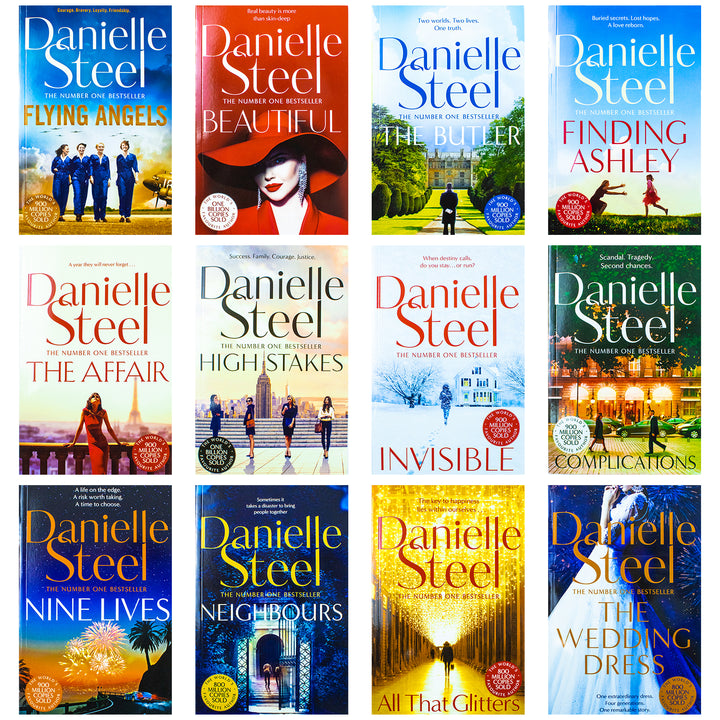 Danielle Steel 12-Book Box Set Collection – Featuring The Wedding Dress, All That Glitters, The Butler & More – Bestselling Romance & Fiction Novel