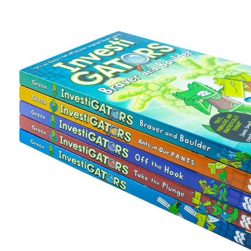 InvestiGators Series – 5-Book Hardback Collection | Fun & Adventure for Kids 8+ | Humorous Mystery Stories with Animals, Exploration & Science