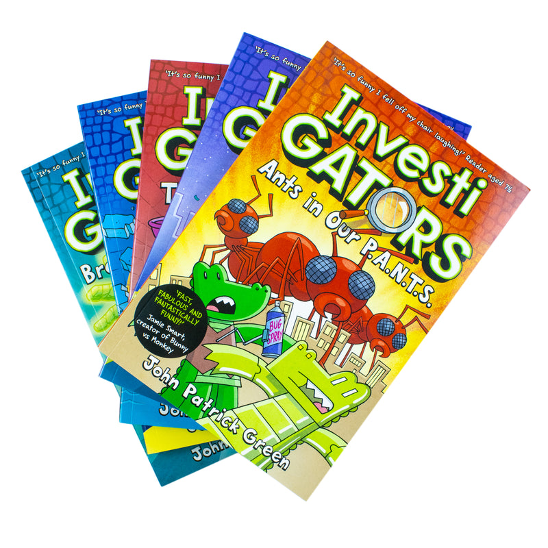 InvestiGators Series – 5-Book Hardback Collection | Fun & Adventure for Kids 8+ | Humorous Mystery Stories with Animals, Exploration & Science