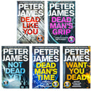 Roy Grace Series 6–10 Collection 5 Book Set by Peter James – Mystery & Thriller Novels: Dead Like You, Not Dead Yet, Dead Man’s Time & More