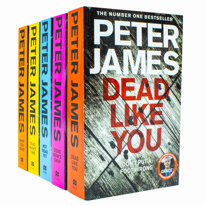 Roy Grace Series 6–10 Collection 5 Book Set by Peter James – Mystery & Thriller Novels: Dead Like You, Not Dead Yet, Dead Man’s Time & More