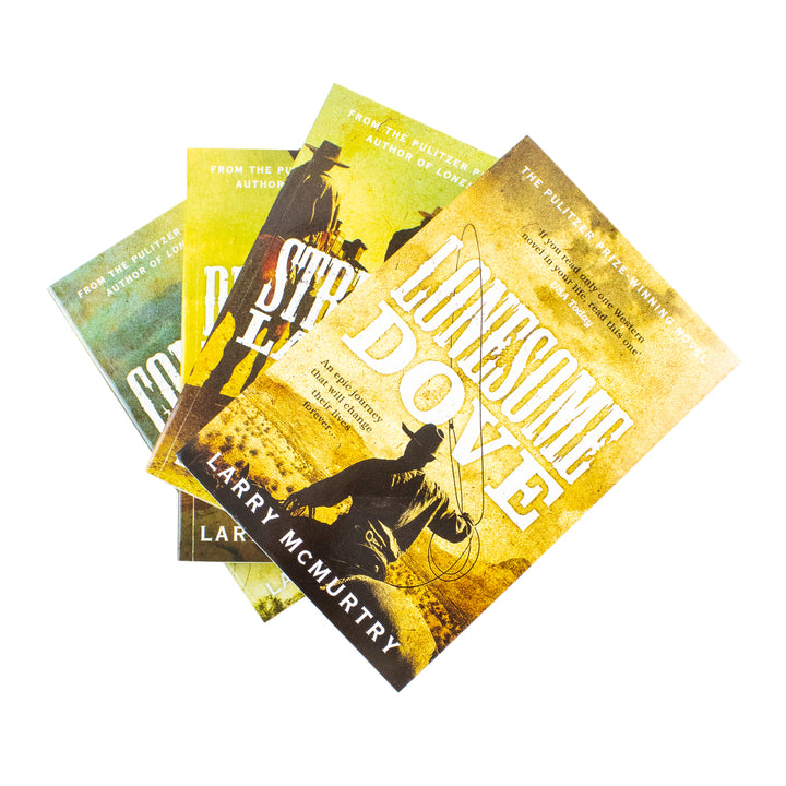 Lonesome Dove Series 4 Books Collection (Lonesome Dove, Streets of Laredo, Dead Man's Walk and Comanche Moon)