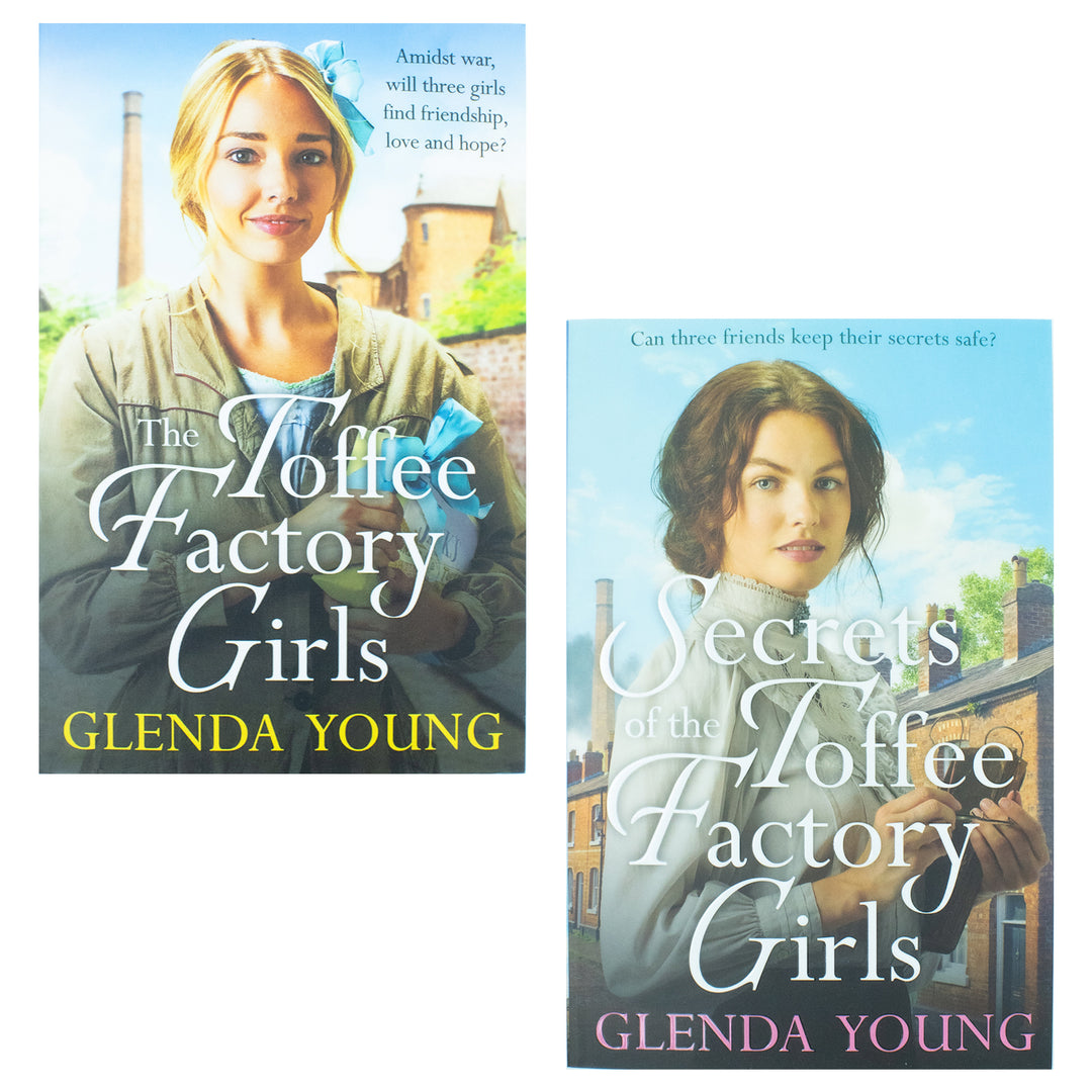 Glenda Young 2 Books Collection Set (The Toffee Factory Girls, Secrets of the Toffee Factory Girls )
