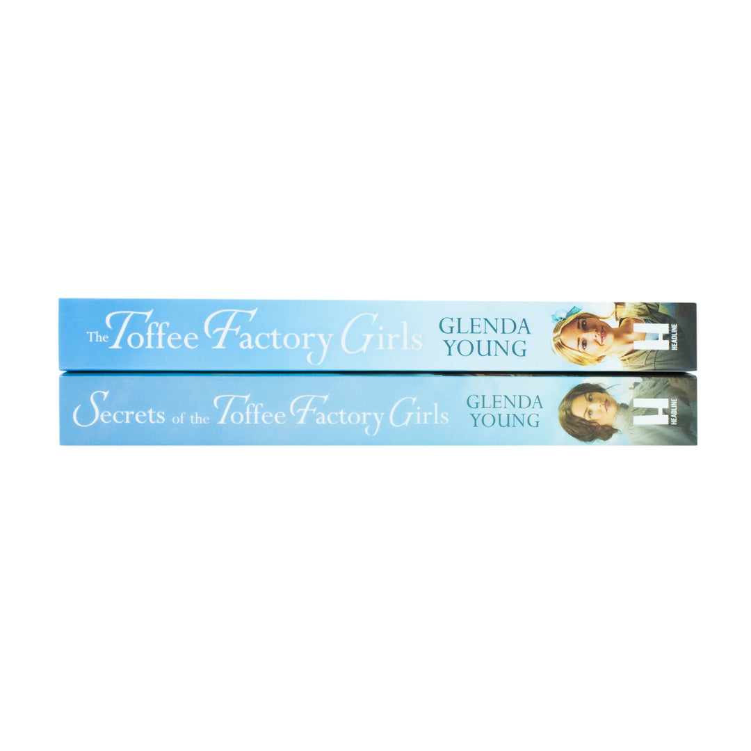 Glenda Young 2 Books Collection Set (The Toffee Factory Girls, Secrets of the Toffee Factory Girls )