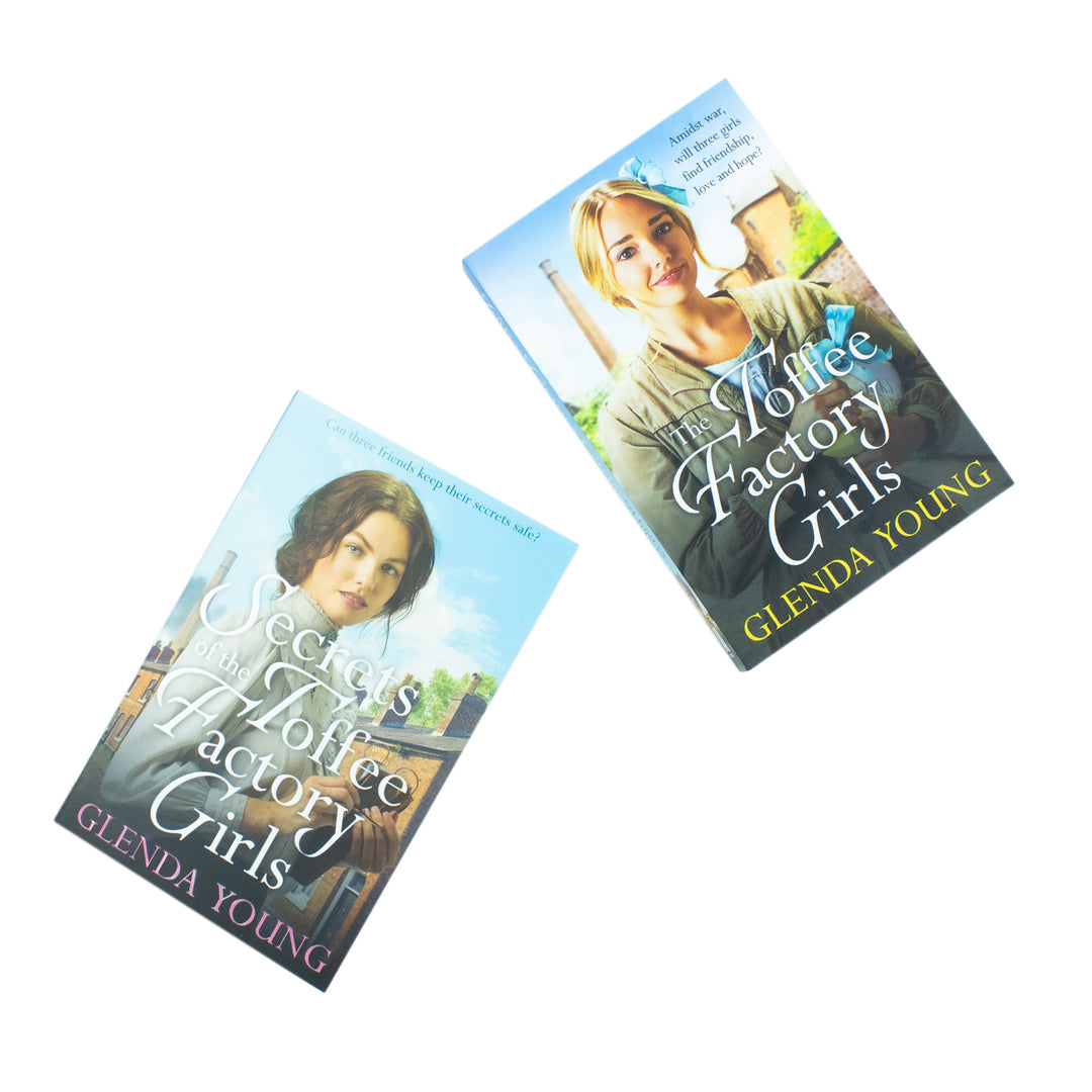 Glenda Young 2 Books Collection Set (The Toffee Factory Girls, Secrets of the Toffee Factory Girls )