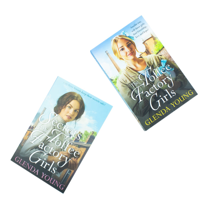 Glenda Young 2 Books Collection Set (The Toffee Factory Girls, Secrets of the Toffee Factory Girls )