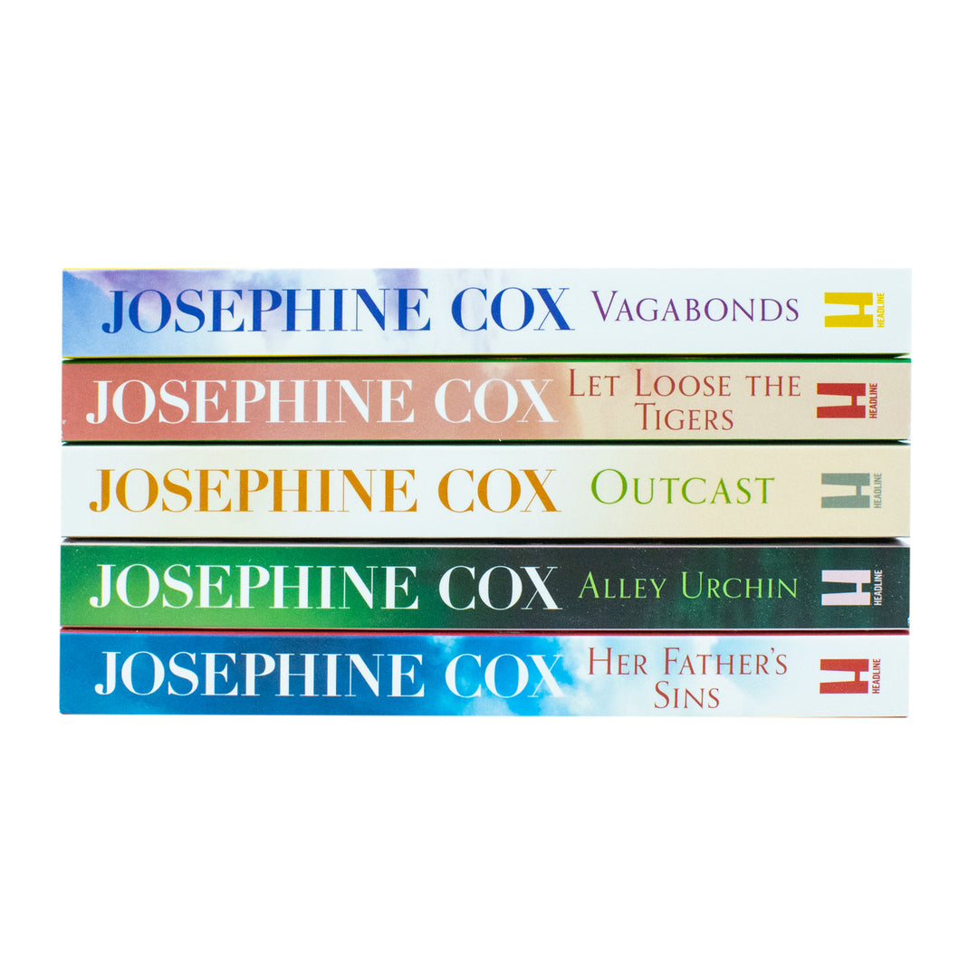 Josephine Cox Queenie & Emma Grady Sagas 5-Book Collection Set | Includes Vagabonds, Let Loose the Tigers, Outcast, Alley Urchin & Her Father's Sins