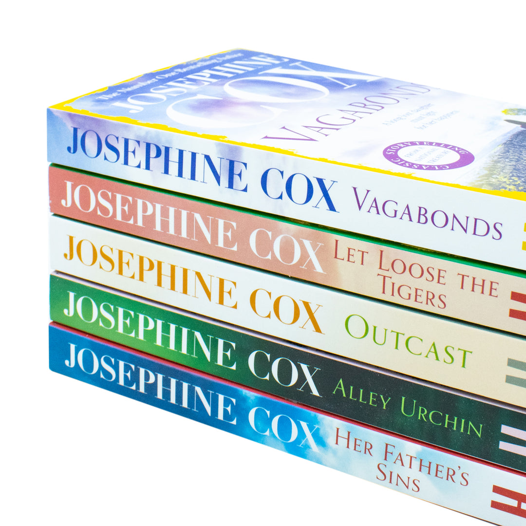 Josephine Cox Queenie & Emma Grady Sagas 5-Book Collection Set | Includes Vagabonds, Let Loose the Tigers, Outcast, Alley Urchin & Her Father's Sins