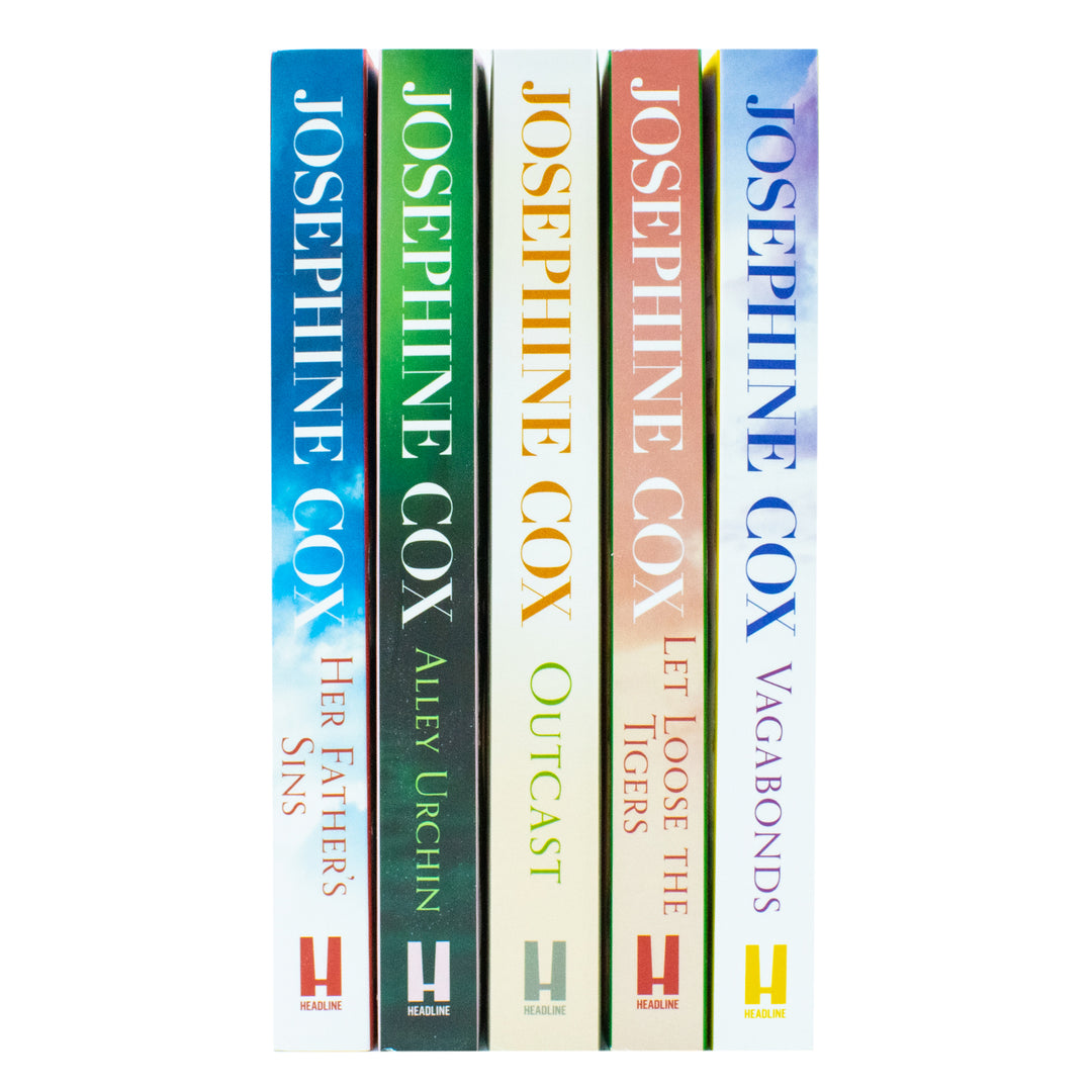 Josephine Cox Queenie & Emma Grady Sagas 5-Book Collection Set | Includes Vagabonds, Let Loose the Tigers, Outcast, Alley Urchin & Her Father's Sins