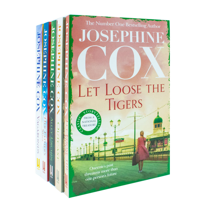 Josephine Cox Queenie & Emma Grady Sagas 5-Book Collection Set | Includes Vagabonds, Let Loose the Tigers, Outcast, Alley Urchin & Her Father's Sins