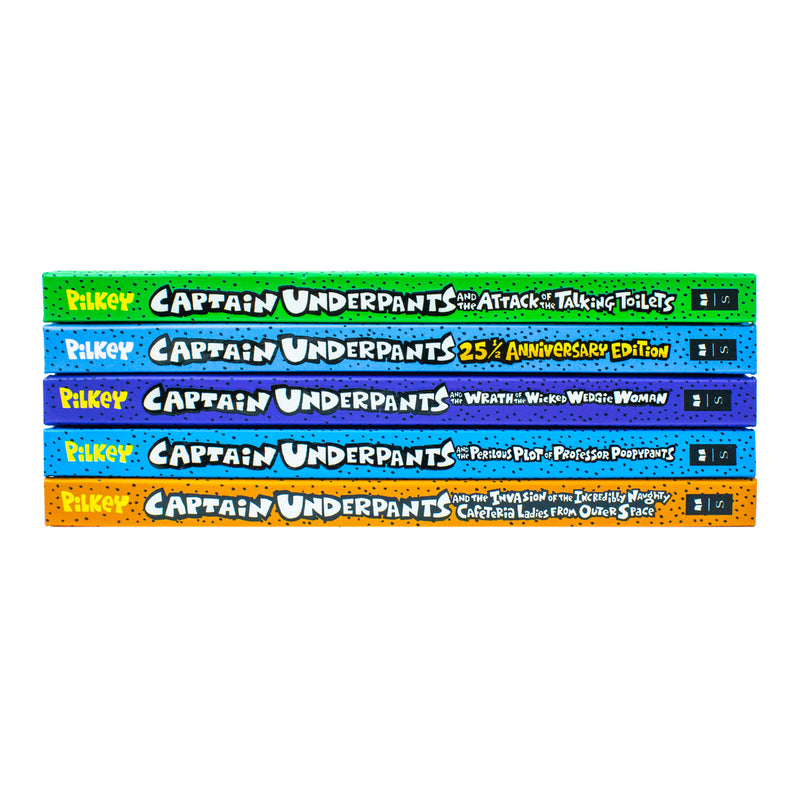 The Captain Underpants Colossal Color Collection 5 Book Set (Captain Underpants