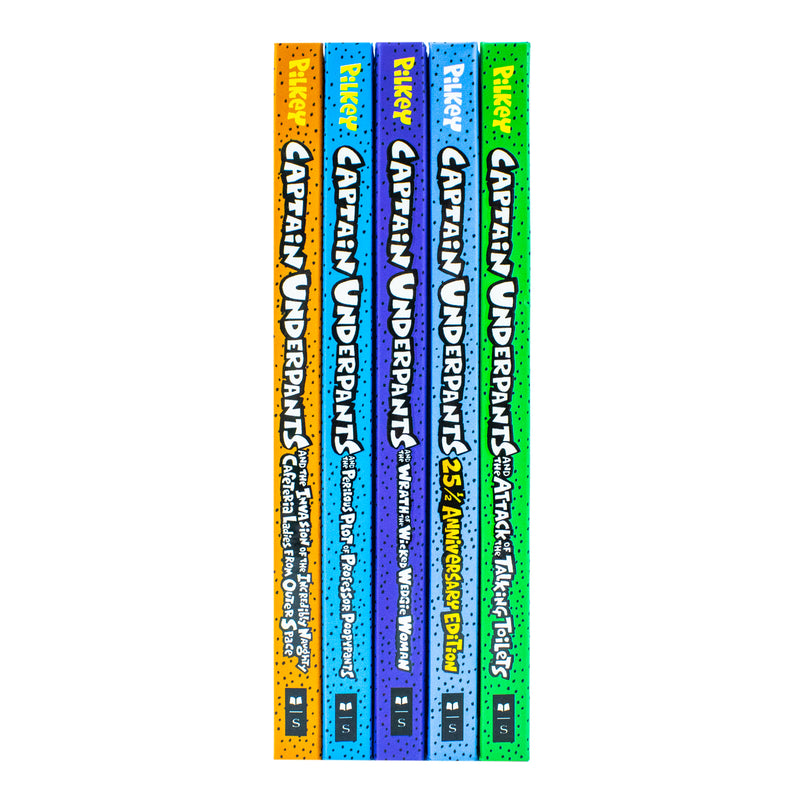 The Captain Underpants Colossal Color Collection 5 Book Set (Captain Underpants