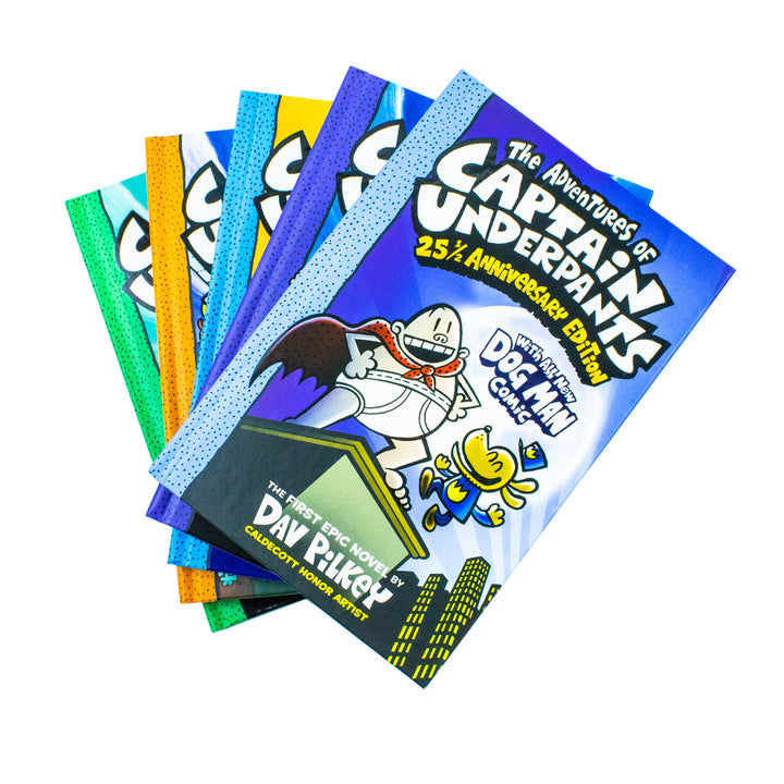 The Captain Underpants Colossal Color Collection 5 Book Set (Captain Underpants #1-5 Boxed Set)