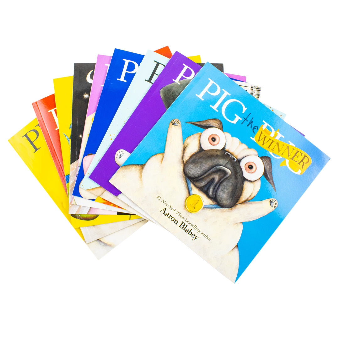 Pig the Pug & Friends Collection 9 Books Box Set by Aaron Blabey (Pig the Pug, Pig the Fibber, Pig the Winner, Pig the Star and MORE!)