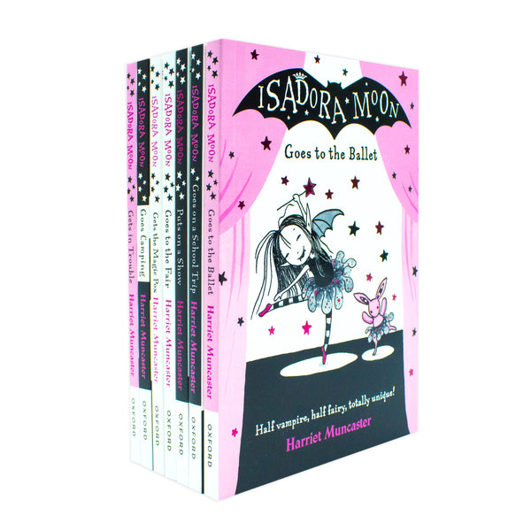 Harriet Muncaster’s Isadora Moon 7-Book Series | Magical Children's Fiction & Fun Adventures – School Trip, Camping, Magic Pox & More! (Paperback)