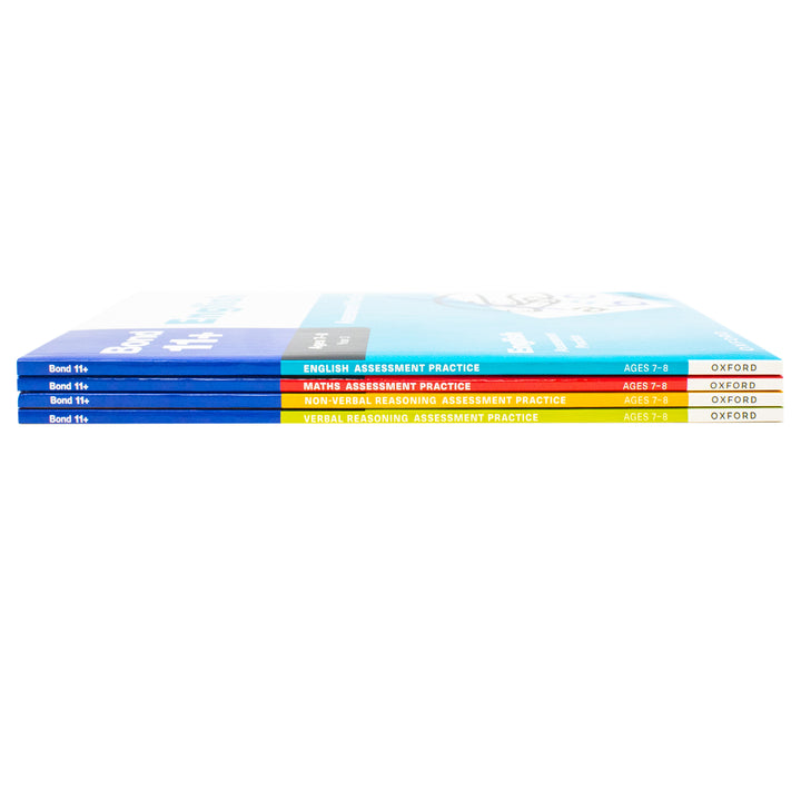 Bond 11+ English 4 Books Set Ages 7-8 Inc Assessment Practice