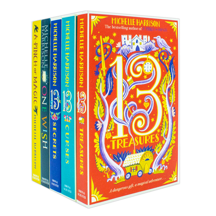 Michelle Harrison Collection 5 Book Collection Set (One Wish, The Thirteen Treasures, The Thirteen Curses, The Thirteen Secrets and A Pinch of Magic)