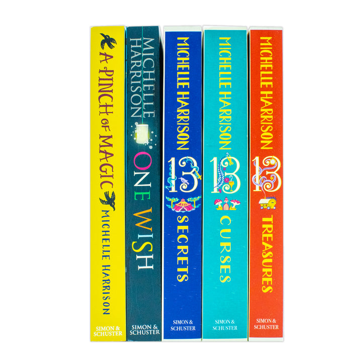 Michelle Harrison Collection 5 Book Collection Set (One Wish, The Thirteen Treasures, The Thirteen Curses, The Thirteen Secrets and A Pinch of Magic)
