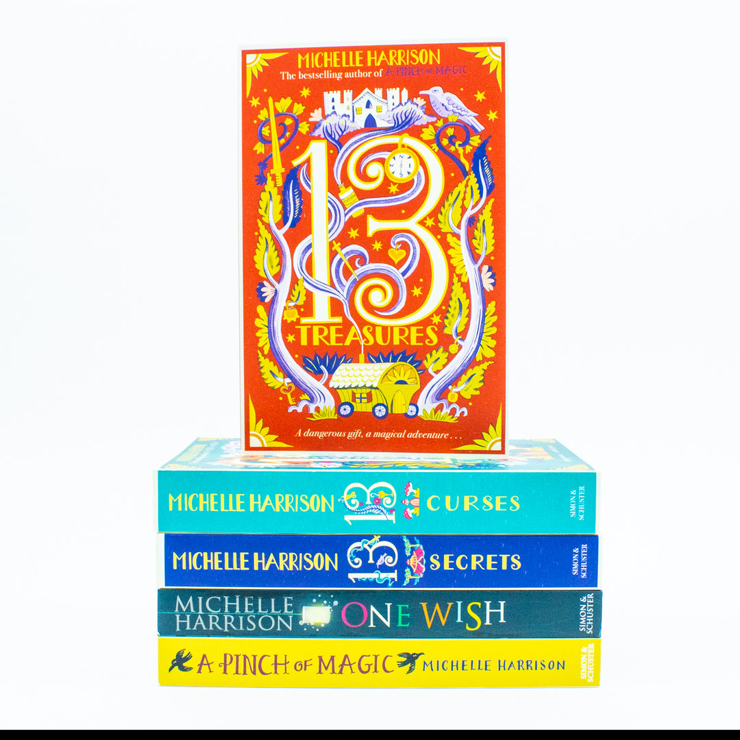 Michelle Harrison Collection 5 Book Collection Set (One Wish, The Thirteen Treasures, The Thirteen Curses, The Thirteen Secrets and A Pinch of Magic)