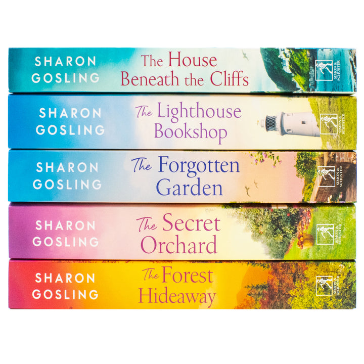 Sharon Gosling Series 5 Book Collection Set (The House Beneath The Cliffs, The Secret Orchad, The Lighthouse Bookshop, The Forest Hideway, The Forgotten Garden) | Paperback