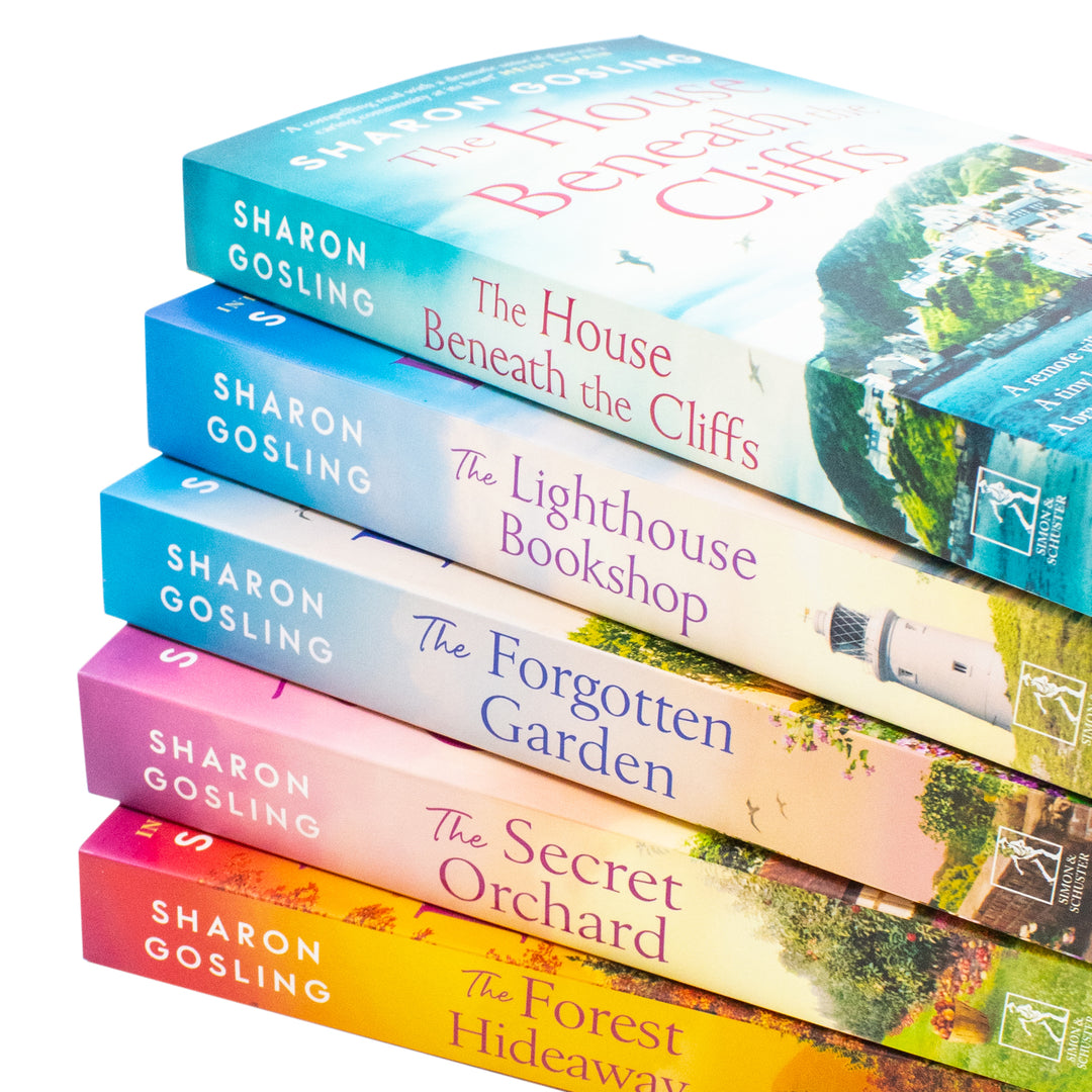 Sharon Gosling Series 5 Book Collection Set (The House Beneath The Cliffs, The Secret Orchad, The Lighthouse Bookshop, The Forest Hideway, The Forgotten Garden) | Paperback