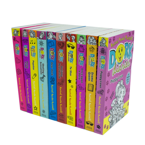 Dork Diaries 10 Book Collection Set by Rachel Renee Russell – Children's Diary Series Packed with Humor, Fun Stories, and Adventures in Paperback