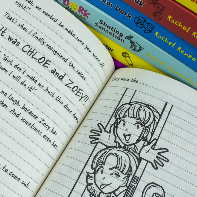 Dork Diaries 10 Book Collection Set by Rachel Renee Russell – Children's Diary Series Packed with Humor, Fun Stories, and Adventures in Paperback