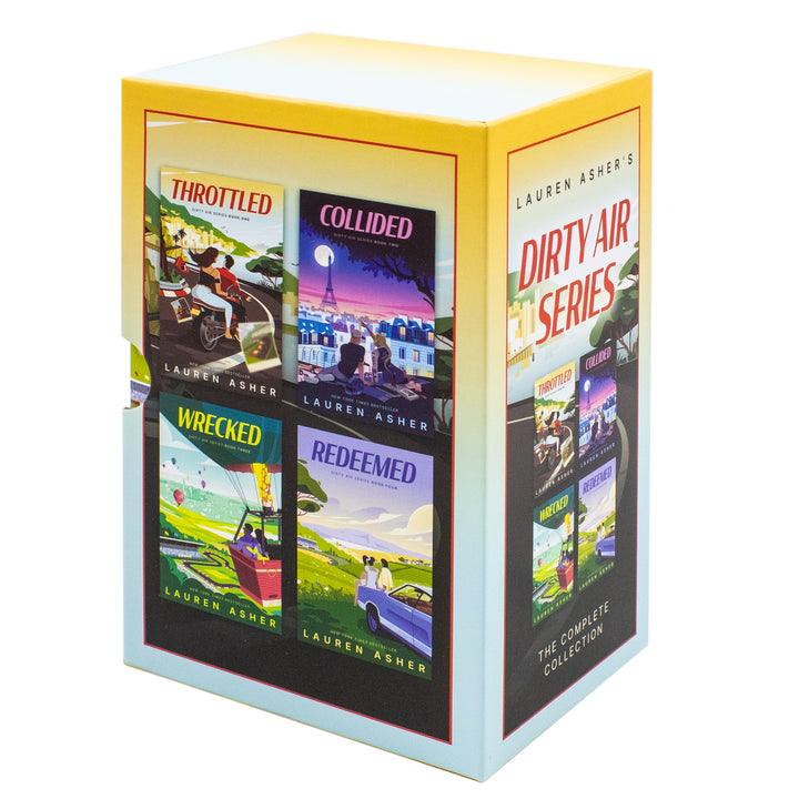 The Dirty Air Boxed Set By Lauren Asher 4 Books Collection Box Set (Throttled, Collided, Wrecked & Redeemed) | Paperback
