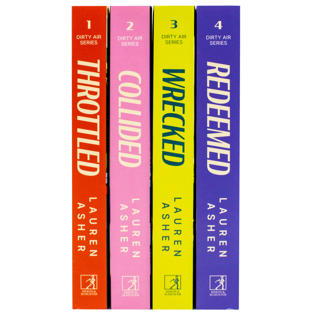 The Dirty Air Boxed Set By Lauren Asher 4 Books Collection Box Set (Throttled, Collided, Wrecked & Redeemed) | Paperback